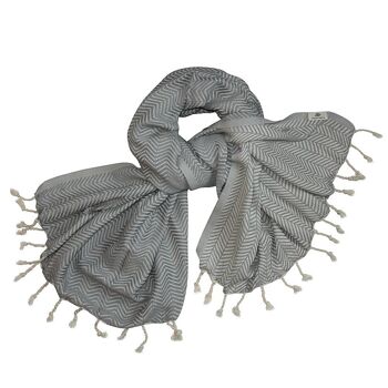 Serviette en coton Naturals 1846 - gris clair H 1