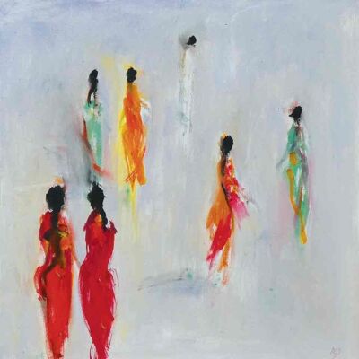 Ladies in Saris at the Taj