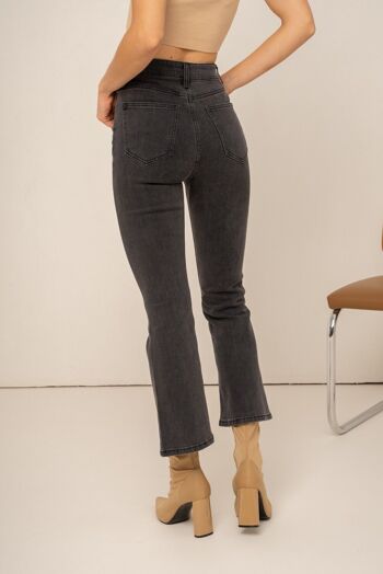 Jeans Emy Cropped Flare GRIS 6