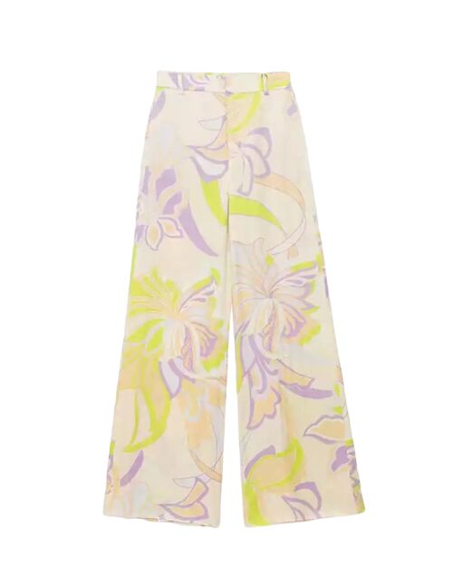 MALIBU Printed High Waisted Trouser