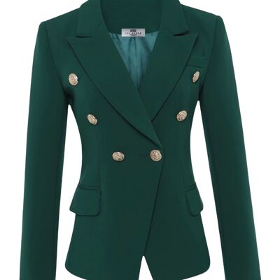 ADIOR Green Double Breasted Blazer Jacket