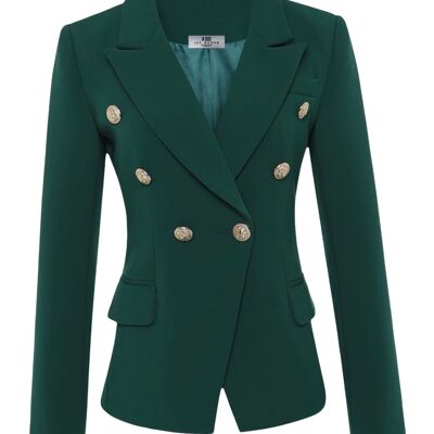 ADIOR Green Double Breasted Blazer Jacket