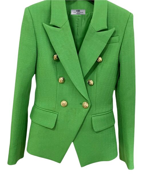 ADIOR Lime Green Double Breasted Blazer Jacket