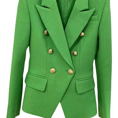 ADIOR Lime Green Double Breasted Blazer Jacket
