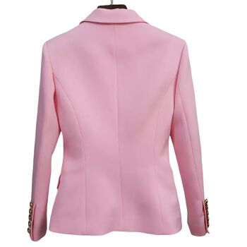 ADIOR Veste Blazer Croisée Rose 2