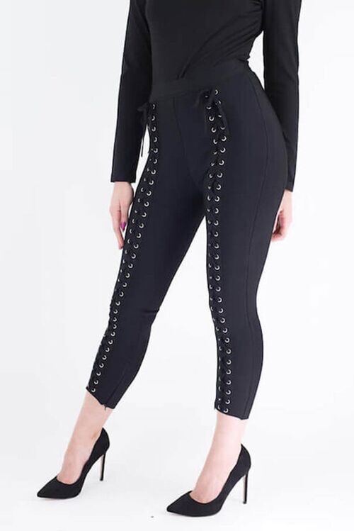 Demi Black Bandage Trouser