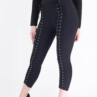 Demi Black Bandage Trouser