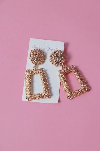 Boucles d'oreilles dorées vintage Iren 2