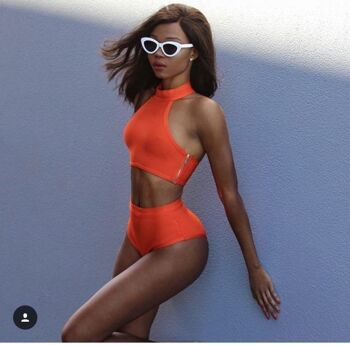 Ensembles de bikini orange persan 1