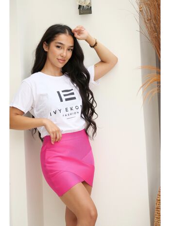Ivy Ekong Fashion Logo Tshirt Blanc 2