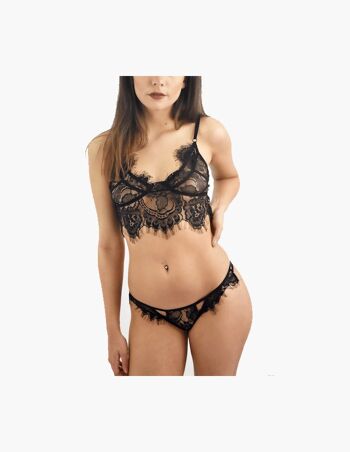 Ensemble de lingerie sexy Xocos noir 2