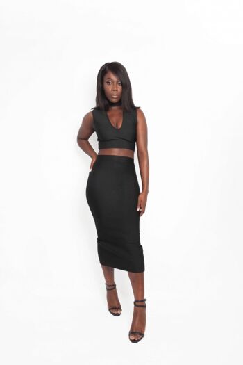 NewYork Black Two Piece Skirt Sets - Small - UK LIVRAISON LE JOUR OUVRABLE SUIVANT DISPONIBLE 4