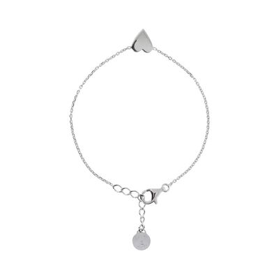 Bracelet with heart tag