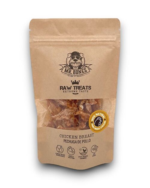 Raw Treats Pechuga de pollo - Snack natural para perros y gatos