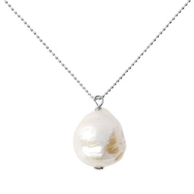Necklace with a fresh-water Ming pearl