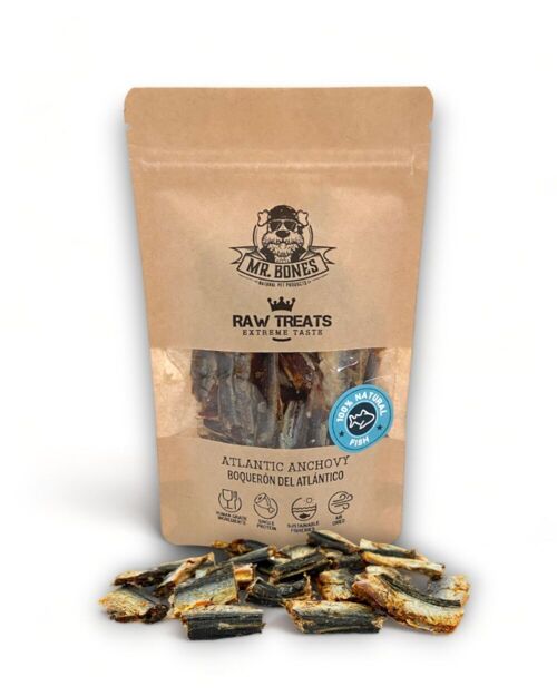 Raw Treats Atlantic Boquerón – Snack naturel pour chiens et chats