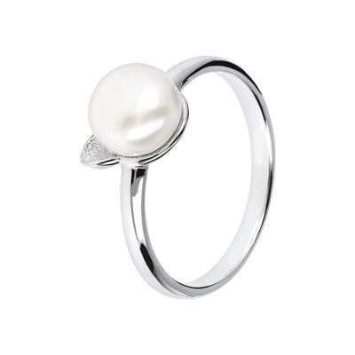 Ring with fresh-water pearl - 16