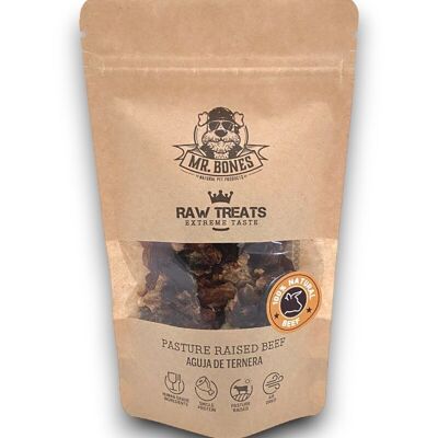 Raw Treats Aguja de veau – Collation naturelle pour chiens et chats