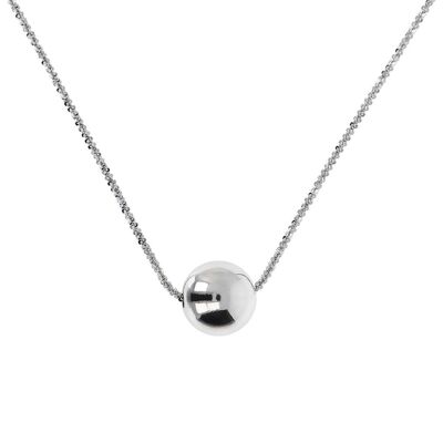 Chain necklace with single ball