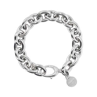 Oval rolo' chain bracelet