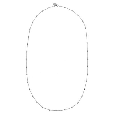 Small oval diamond cut necklace - 55.9CM