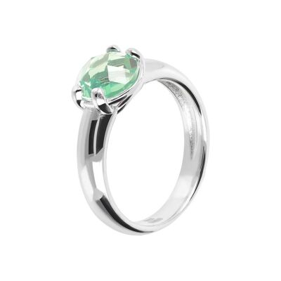Ring with Nano Gem Stone - NANO GREEN AMETHYST