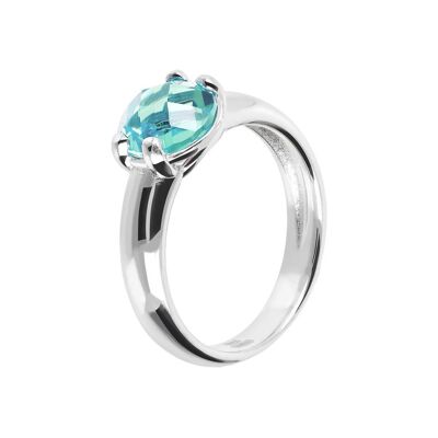 Ring with Nano Gem Stone - NANO GREEN QUARTZ