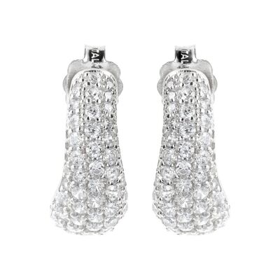 Earrings with CZ Pav&egrave;