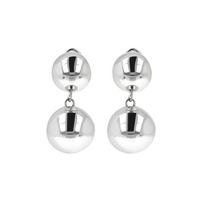 Double-sphere earrings