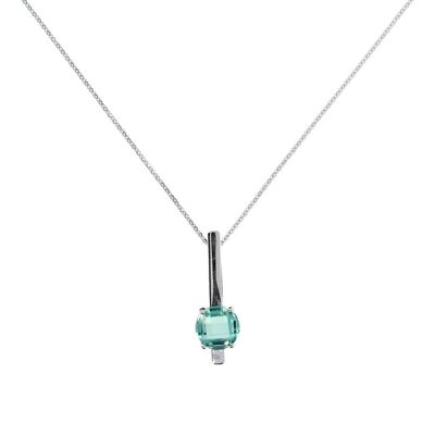 Necklace with pendant and Nano Gem Stone - NANO GREEN QUARTZ
