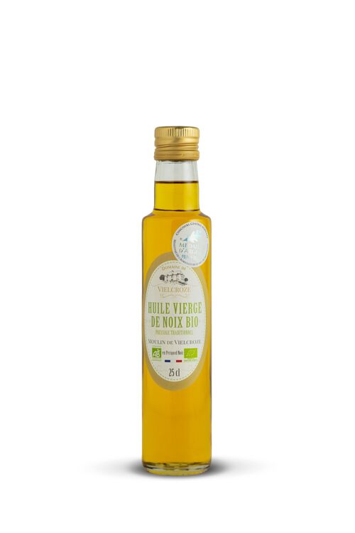 Huile Vierge de Noix Bio Moulin de Vielcroze Bouteille 25 cl