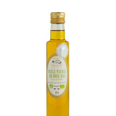 Organic Virgin Walnut Oil Moulin de Vielcroze Bottle 25 cl