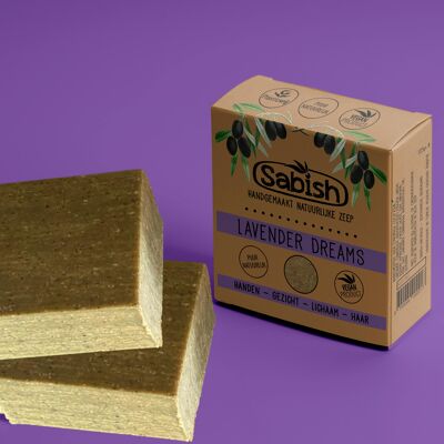 Lavender Dreams - Pain de Savon de Douche - Huile d'Olive & Lavande