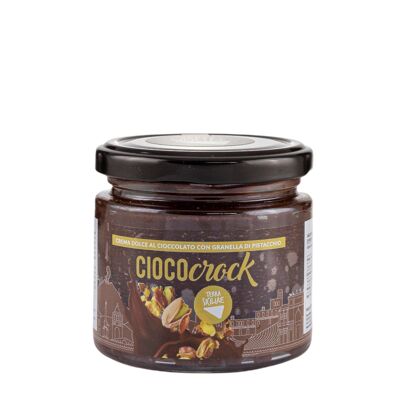 CiocoCrock, Crema Spalmabile al Cioccolato con Granella di Pistacchio