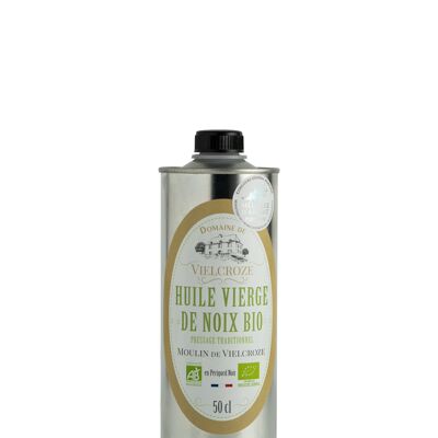 Organic Virgin Walnut Oil Moulin de Vielcroze Can 50 cl