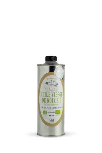 Huile Vierge de Noix Bio Moulin de Vielcroze Bidon 50 cl