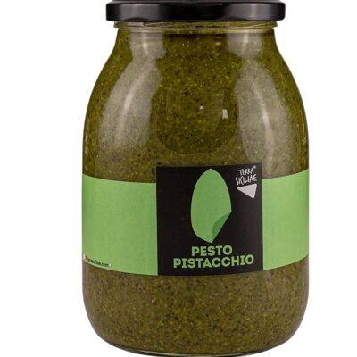 Pesto di Pistacchio con il 65% di pistacchio e olio extra vergine d'oliva