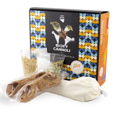 Kit 8 Cannoli grandi con ricotta di bufala