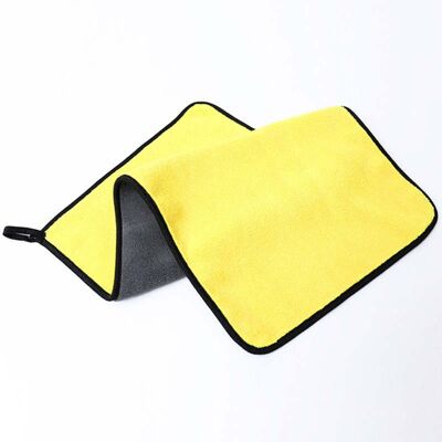 Microfiber Dog Towel Yellow/Grey