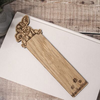 Laser engraved wooden Cow Bookmark, Wood cow lover Bookmark
