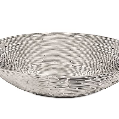 SALE Bread basket Table basket Serving basket Abilene, stainless steel shiny nickel-plated, 16 x 31 cm