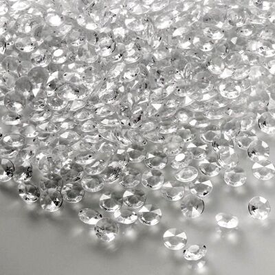 Diamantes decorativos 5 x 12 mm, incoloros, 330 ml, granulado