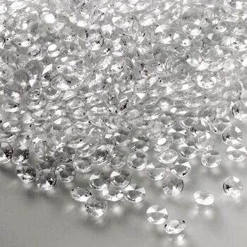 Diamants décoratifs 5 x 12 mm, incolores, 330 ml, paillettes 1