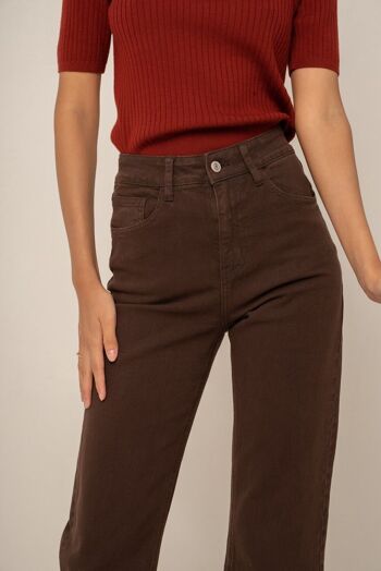 Jeans Solange Straight CHOCOLAT 7