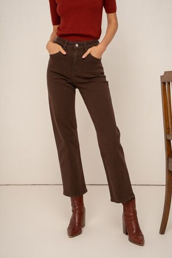 Jeans Solange Straight CHOCOLAT 8