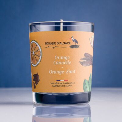 Orange-Cinnamon Natural Candle