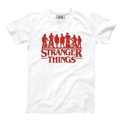 Maglietta Stranger Things Gang - Tema Netflix Serie Stranger Things Stagione 1, 2, 3