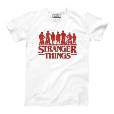 Camiseta Stranger Things Gang - Tema Serie Netflix Stranger Things Temporada 1, 2, 3