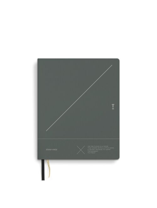 Notebook A6, linen, bullet journal, Eden