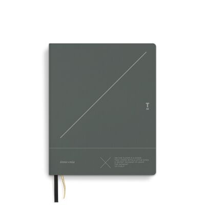 Notebook A6, linen, bullet journal, Eden
